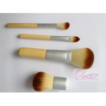 Mini 4PCS Bamboo Cosmetic Makeup Brush Set